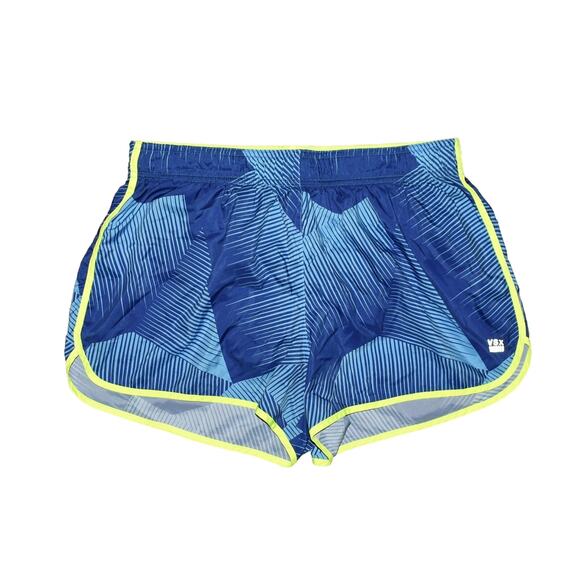 VICTORIA'S‎ SECRET VSX $40 The Player Run Short Blue Geometric Lines Medium - Picture 1 of 3